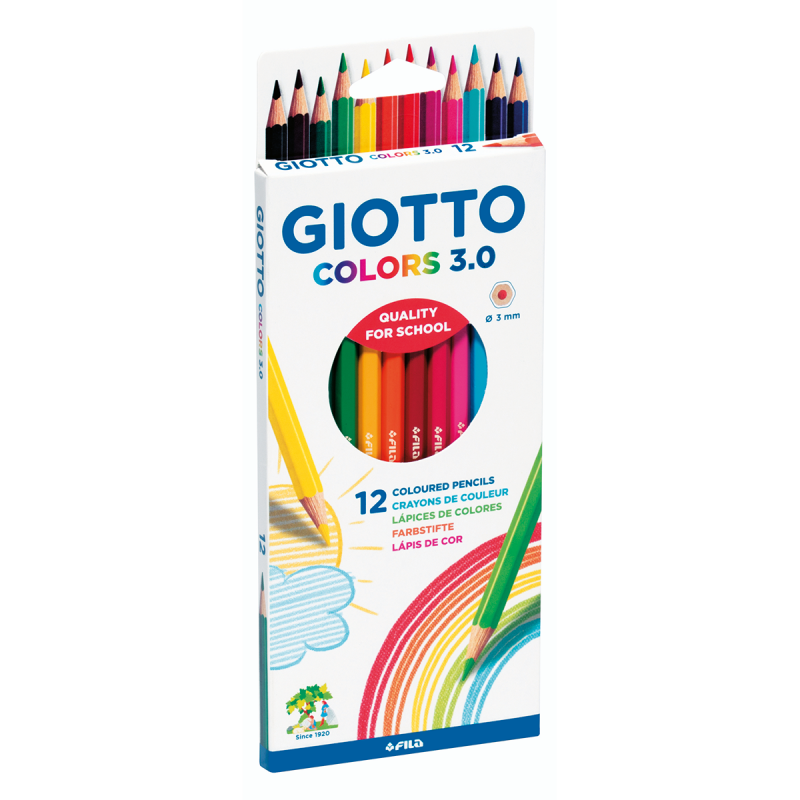 סט 12 עפרונות צבעוניים