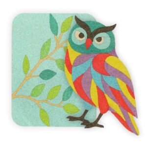 תמונת חול צבעוני של ינשוף