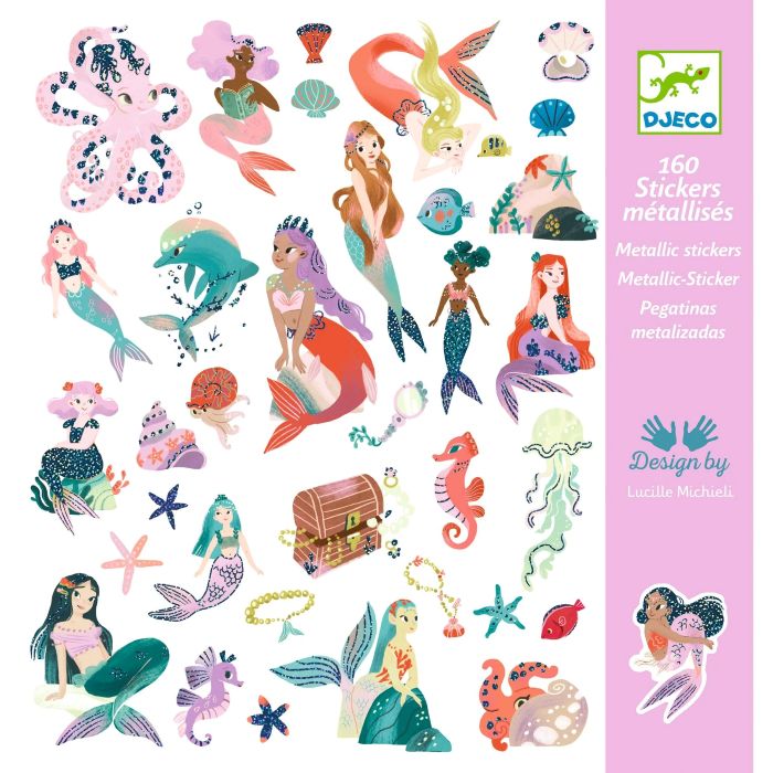 160 metallic stickers